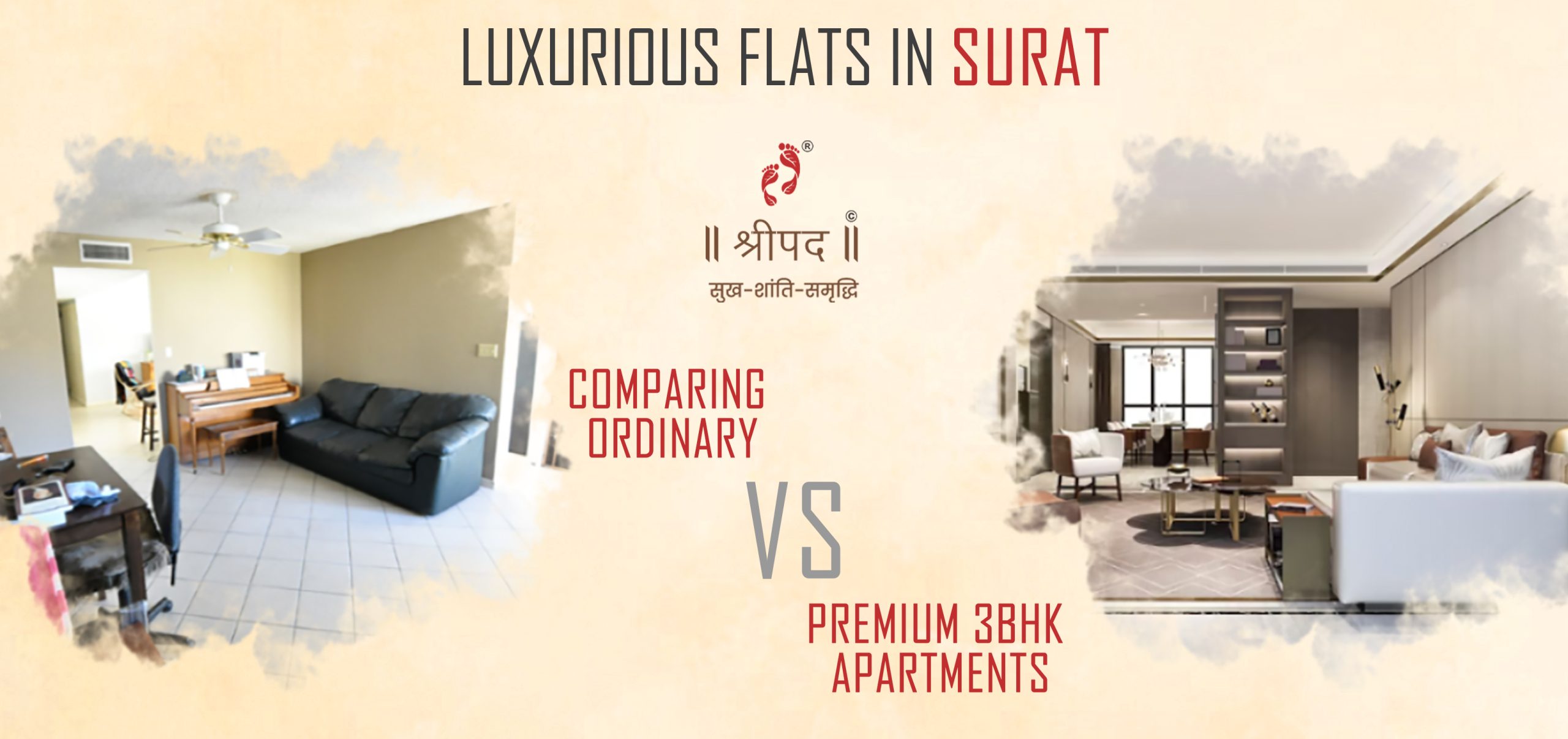 Luxurious Flats in Surat: Comparing Ordinary vs. Premium 3BHK Apartments